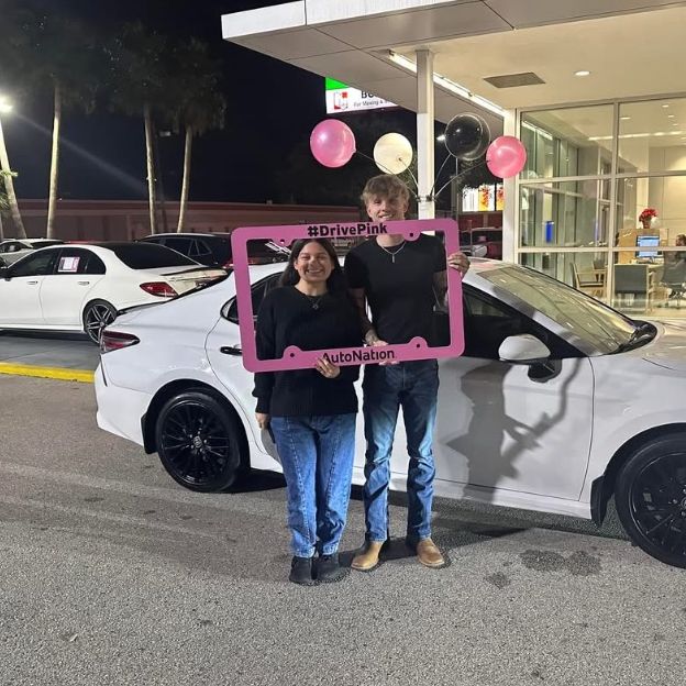 First-time buyers with their Toyota Camry